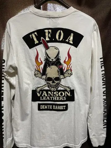 VANSON x 크로우즈 롱 슬리브 티셔츠