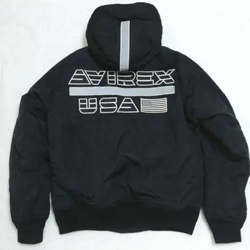 AVIREX STREET GEAR 빅 와펜 후디드 자켓 M