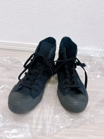 Converse 블랙 하이컷 스니커즈 24.0