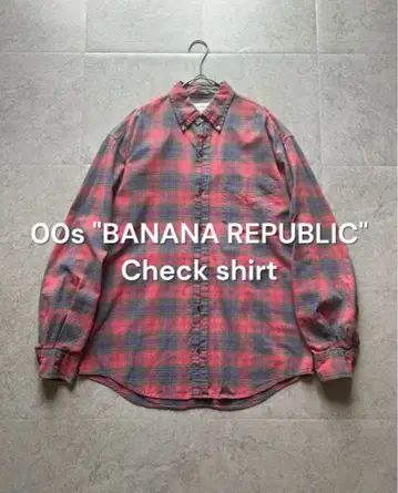00s BANANA REPUBLIC 체크 셔츠