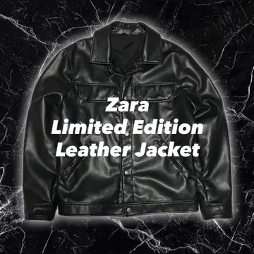 새상품급 ZARA 자라 완판템 가죽 자켓 짧은 기장 모노톤