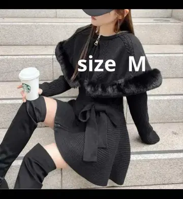 rady 케이프 니트 코트 M