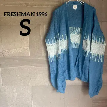 FRESHMAN 1996 [ S ] 파란색 가디건 긴팔 프레쉬맨