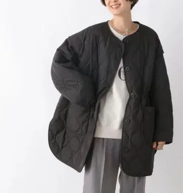 LEPSIM 에어 서멀 2WAY 퀼팅 코트