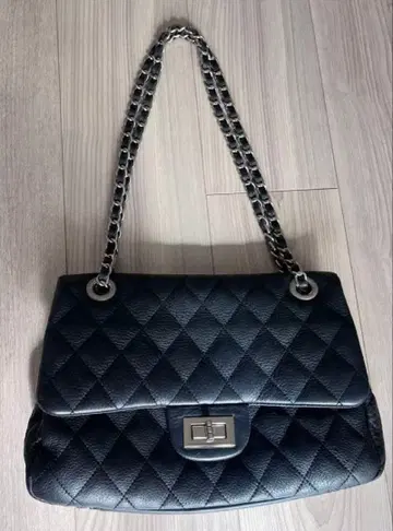 천연 가죽 체인 백