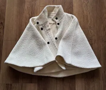 ZARA ZW COLLECTION 울 케이프 코트