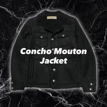 보아 자켓 콘초 블루종 퍼 블랙 블랙