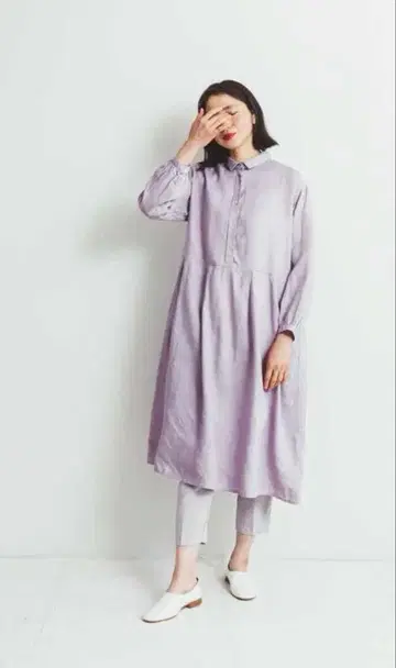 fog linen work 사쿠 원피스 린넨 원피스