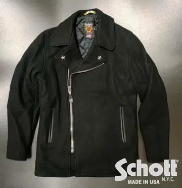 새상품급 USA제 SHCOTT 원스타 울 라이더 자켓 블랙 샷