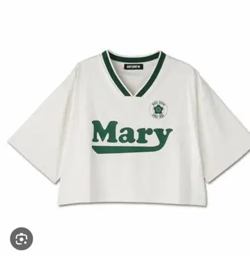 Mary 크롭 T셔츠 화이트