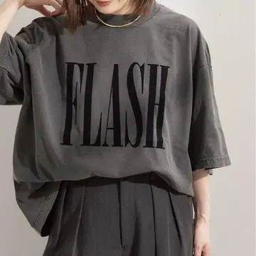 이즈네스 FLASH 프린트 오버 사이즈 T셔츠