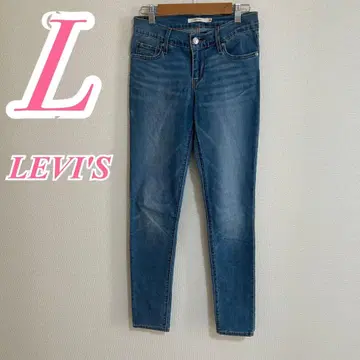LEVI'S 리바이스 블루 팬츠 데님 스키니 롱 기장