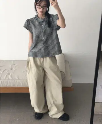 원더 원더 턱 사이드 와이드 치노 팬츠