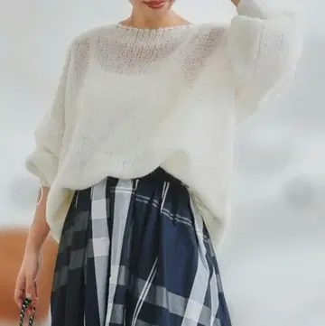 DouDou 모헤어 메쉬 풀오버