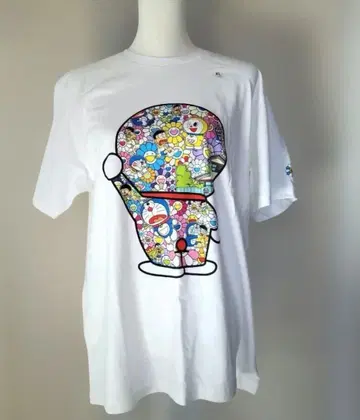 새상품 UT 도라에몽 T셔츠 화이트 L 무라카미 다카시