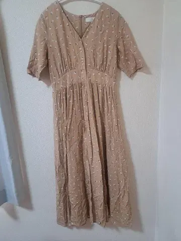 B:MING 반팔 꽃무늬 롱 원피스 M