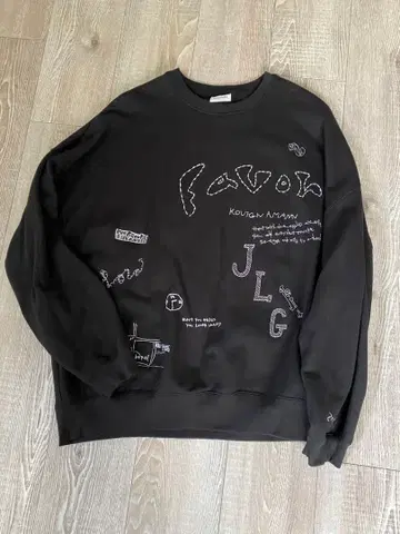 fofofofa FAVOR SWEAT / NIGHT (black)