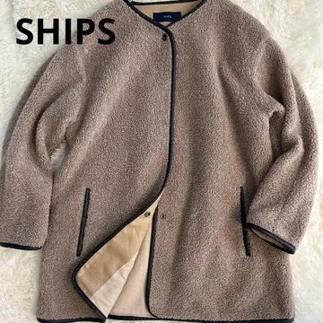 SHIPS 쉽스 보아 코트 그레이지 긴팔 블루종 아우터
