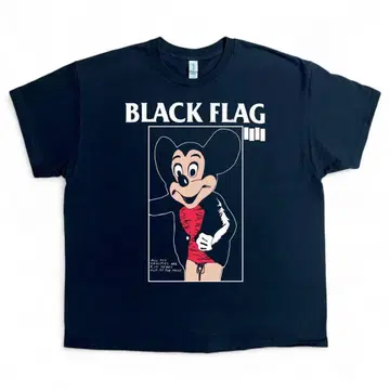BLACK FLAG 미키 노무라 쿤이치 [ L 사이즈 ] T셔츠 블랙