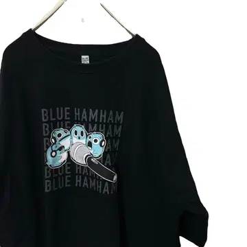blue hamham T셔츠 블랙 블랙 귀여운 모두 함께 노래하고 있어