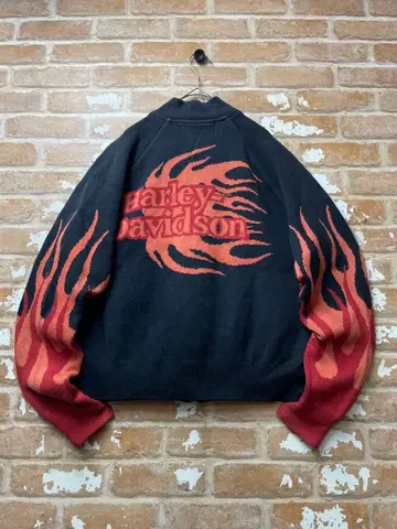 90s 할리데이비슨 Harley-Davison 니트 파이어