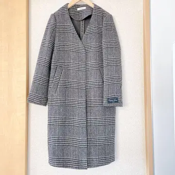 클리어 임프레션 이탈리아제 원단 체크 코트