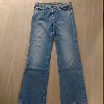 YANUK 26 라이트 블루 데님 와이드 레그
