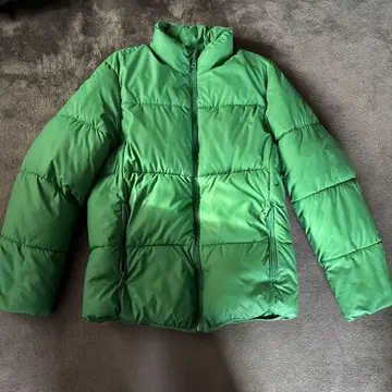 ZARA 다운 자켓 그린