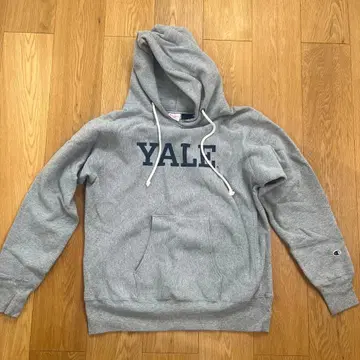 Champion Yale University 후드티 XL 빨간색 택 복각