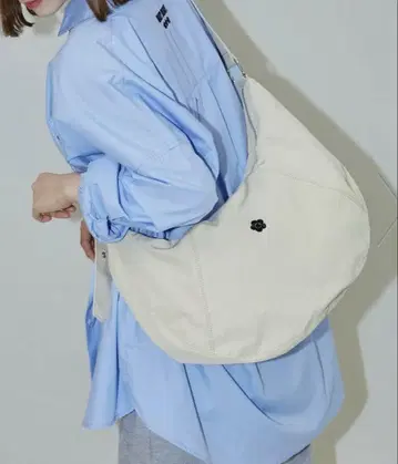 MARY QUANT x PUBLUX 원포인트 자수 나일론 숄더백