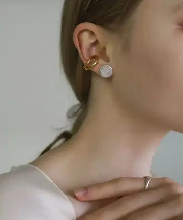 TEN. 더블 라인 이어커프 GD