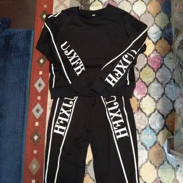 블랙 로고 셋업 XL