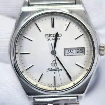 SEIKO 실버 웨이브 8229-8000 작동품 새상품급