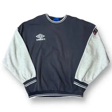 90s 파랑 택 엄브로 맨투맨 빈티지 구제 의류 자수 로고