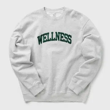sporty&rich 스포티&리치 WELLNESS 자수 맨투맨