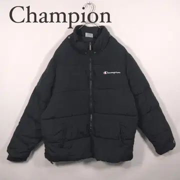 Champion 블랙 다운 자켓 XL 챔피온