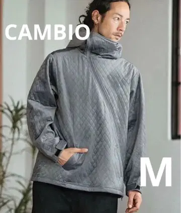 캄비오 벨벳 퀼팅 집업 후드티 M