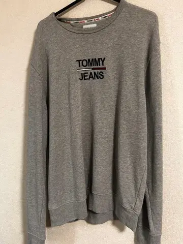 TOMMY JEANS 그레이 스웨트 셔츠 M