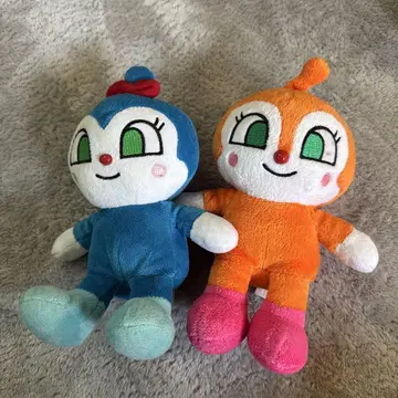호빵맨 봉제 인형 2체 세트 코킨짱 짤랑이