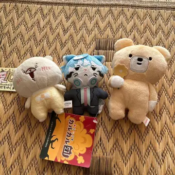 곰 봉제 인형 세트 약 15cm 택 포함