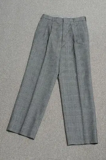 남성용 헨리 스캇 글렌체크 슬랙스 팬츠 바지 사이즈 73