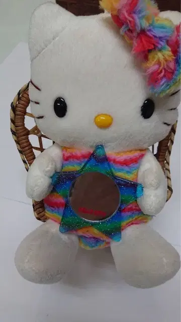 키티 봉제 인형 거울 포함 레어