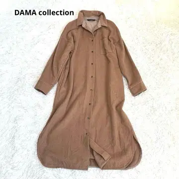 DAMAcollection 셔츠 원피스 카멜 100% 사이즈 3