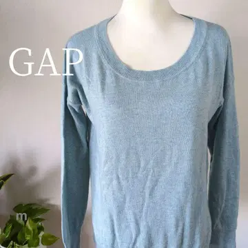 GAP 얇은 소재 라운드넥 스웨터 울 블렌드 상큼한 색상