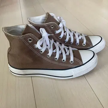 CONVERSE 브라운 하이컷 스니커즈 24cm