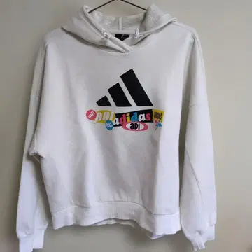 adidas 화이트 후디 M
