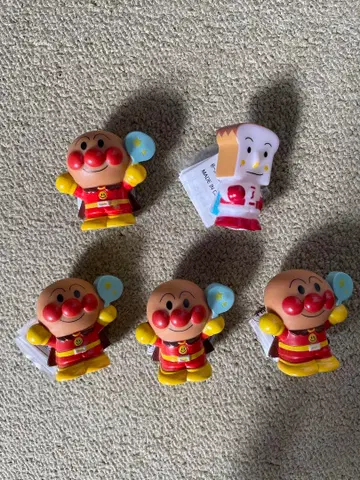 [택 포함 새상품] 호빵맨 피규어 5체 세트
