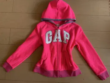 y2k GAP 플리스 후드티 핑크 글리터 헤이세이 갸루