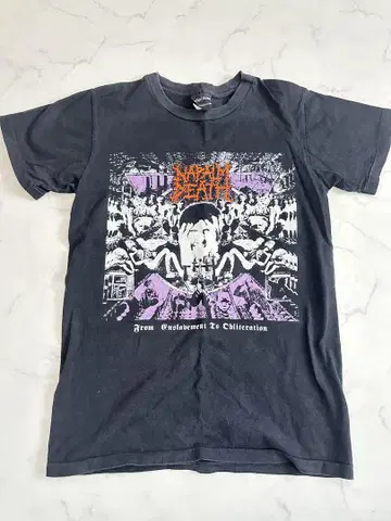 Napalm Death 반팔 티셔츠 M 사이즈 밴딩 티