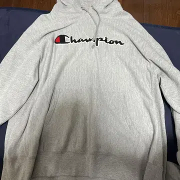 Champion 그레이 X-LARGE 후드티